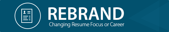 ReBrand Changing Resumes focus on Career
