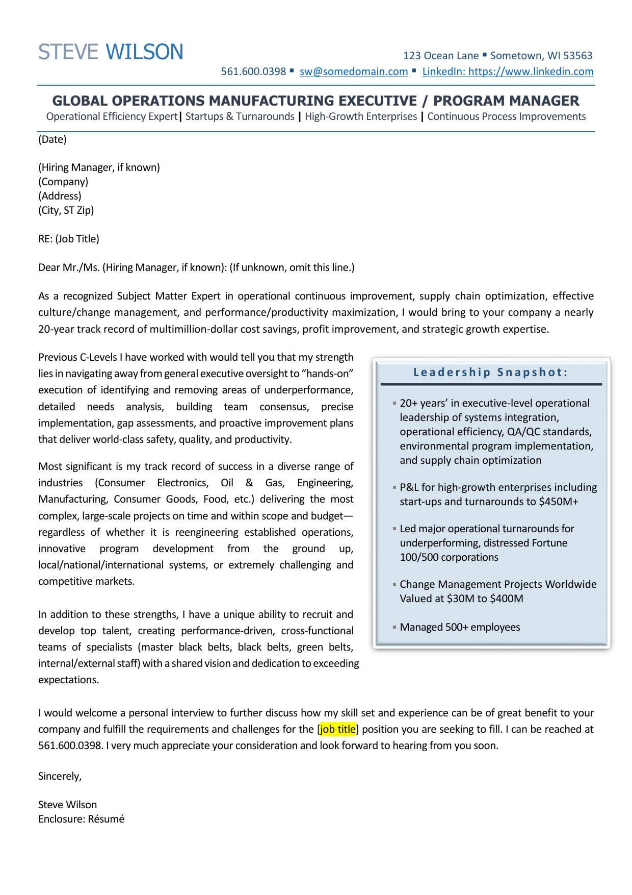Global Manufacturing Executive Cover Letter (1)
